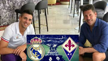 El Cholo visita a su hijo antes de que juegue ante el Real Madrid
