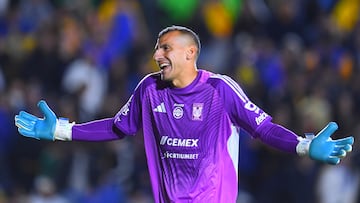 Nahuel Guzman of Tigres during the 3rd round match between Tigres UANL vs Toluca as part of the Liga BBVA MX, Torneo Clausura 2026 at Universitario Stadium, on January 17, 2026 in Monterrey, Nuevo Leon, Mexico.