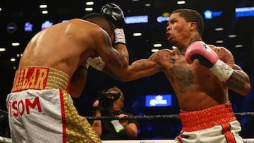 Gervonta Davis arroll&oacute; a Cu&eacute;llar para ganar el WBA del superpluma