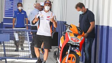 Marc Márquez cuando regresó en Jerez.
