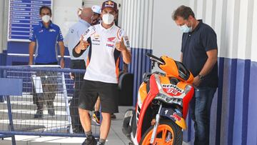 Marc M&aacute;rquez cuando regres&oacute; en Jerez.