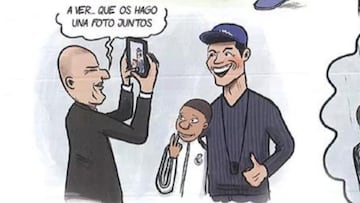 Mbappé, entre viñetas