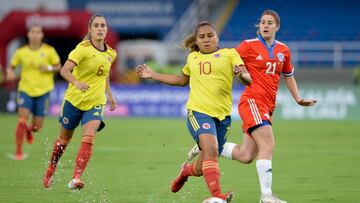 Amistoso internacional entre la Selección Colombia Femenina y Chile.