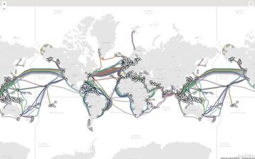 Los casi 300 cables oce&aacute;nicos que conectan el mundo