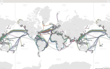 Los casi 300 cables oce&aacute;nicos que conectan el mundo