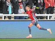 Partido de Liga Hypermotion entre el Burgos CF y el Albacete BP celebrado en el estadio de ‘El Plantío’, Burgos.
Gol de Jefté T. Para el Albacete
08/12/2025 - RICARDO ORDÓÑEZ