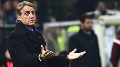 Roberto Mancini, durante un partido del Inter de Mil&aacute;n en 2014.