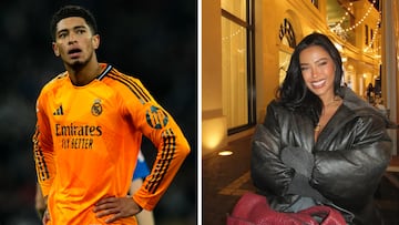 The England international was serving a suspension last weekend and was spotted with the American in the VIP sector of the Bernabéu.