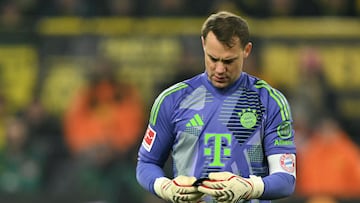Manuel Neuer durante un partido con el Bayern de Múnich.