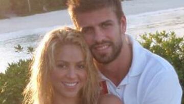 Shakira y Piqué, en Twitter.