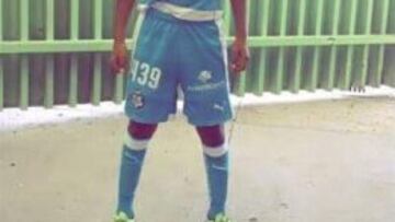 Ronaldo Zinedin Hern&aacute;ndez, con la camiseta del Santos Laguna 