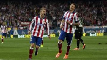 Griezmann y Mandzukic celebran un gol.