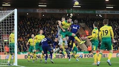 Norwich y Tottenham empataron 2-2 en la fecha 20 de la Premier League.