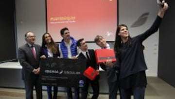 Luis Gallego, Ona Carbonell, Joel González, Javier Fernández, Miguel Cardenal y Ruth Beitia.