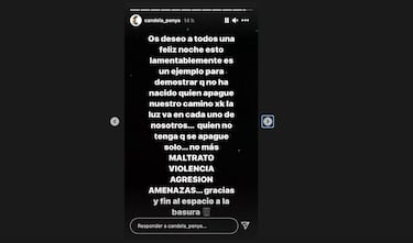 Candela Peña se harta de las amenazas a su hijo que recibe en redes