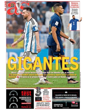 Las portadas de AS de diciembre