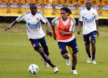 Con el delantero de América de Cali, Falcao logró disputar 12 compromisos. Ambos fueron la dupla en ataque de la Copa América 2011.