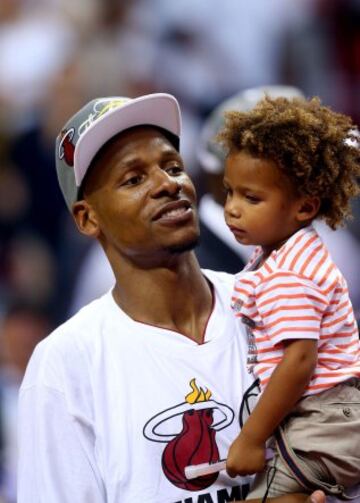Ray Allen con su hija.