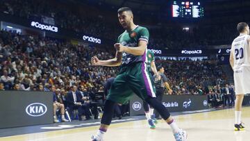 Jaime Fern&aacute;ndez, durante un partido con el Unicaja