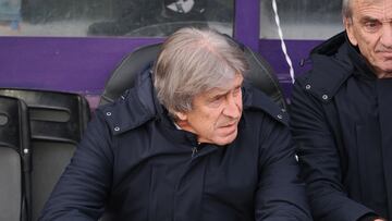 Pellegrini, durante el partido.