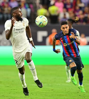 Rüdiger, de lateral izquierdo contra el Barça.