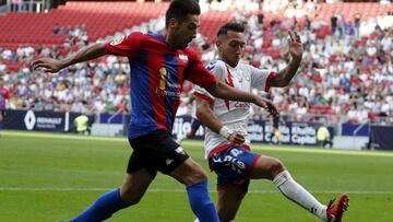 Varela, jugador del Rayo Majadahonda, durante un partido frente al Extremadura. 