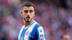 MADRID, SPAIN - NOVEMBER 6: Joselu of RCD Espanyol  during the La Liga Santander  match between Atletico Madrid v Espanyol at the Estadio Civitas Metropolitano on November 6, 2022 in Madrid Spain (Photo by David S. Bustamante/Soccrates/Getty Images)