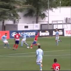 El gol de Joaquín Muñoz, del Atleti B contra el Celta B