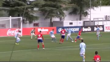 El gol de Joaquín Muñoz, del Atleti B contra el Celta B
