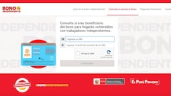 Bono Independiente S/760: link de la plataforma web para saber si soy beneficiario del subsidio