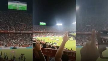 'Pancha' Lara mostró el gran ambiente del Sánchez Pizjuán