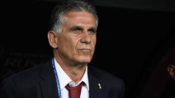 Carlos Quieroz durante un partido del Mundial de Rusia 2018.