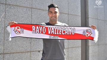 Radamel Falcao Garc&iacute;a llega a Madrid para unirse al Rayo Vallecano