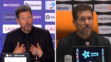 GOL acusa de “cambio de opinión” a Simeone tras la lluvia de mecheros a Courtois y su incidente con Vinicius: juzguen ustedes mismos