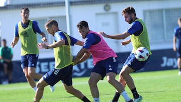 Arnaiz durante un entrenamiento anterior.