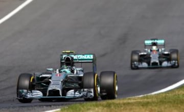 Nico Rosberg y Lewis Hamilton