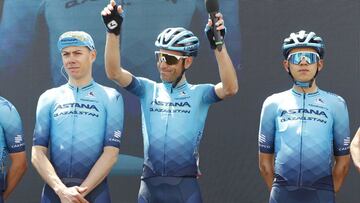 Vincenzo Nibali, en la salida de Avola.