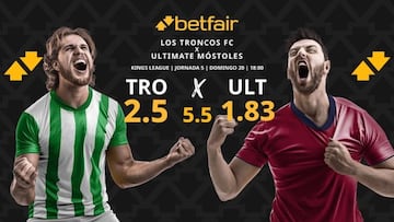 Los Troncos FC vs. Ultimate Móstoles: horario, dónde ver, pronósticos y clasificación