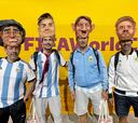 Los hinchas de Argentina, con sus ídolos en Qatar