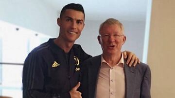 Cristiano se reencuentra con Alex Ferguson en Old Trafford