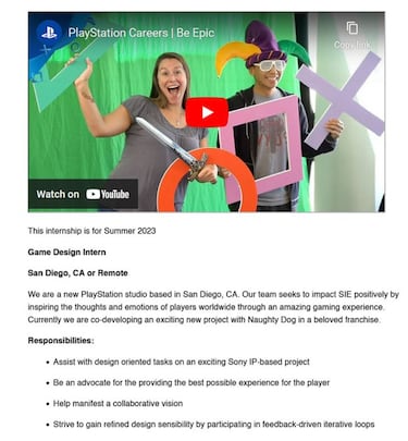 Sony's new studio collaborating with Naughty Dog, working "in a beloved franchise”