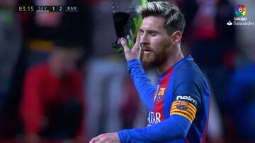 El lío de Messi con su zapato: ¡Lo lanzó con furia al suelo!