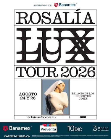 Rosalía en México: fechas, lugares de los conciertos, precio de las entradas y cuándo conseguirlas