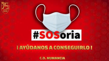 El Numancia recauda fondos en la lucha contra el coronavirus