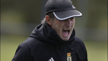 Anquela, entrenador del Oviedo.