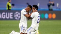 Rodrygo y Vinicius, tras un Madrid-City.