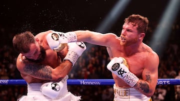 Canelo Alvarez destroys Caleb Plant in an eleventh round knockout, becoming the undisputed super middleweight boxing champion of the world.