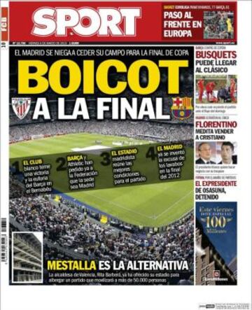 Portadas de la prensa deportiva