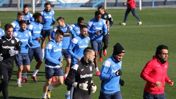 El Leganés se ha entrenado esta mañana.