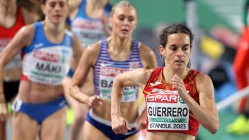 Athletics - European Athletics Indoor Championships - Atakoy Arena, Istanbul, Turkey - March 3, 2023 Spain's Esther Guerrero in action during the women's 1500m heat 3 REUTERS/Umit Bektas